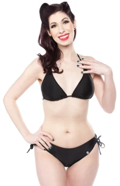 Ghouls Just Wanna Have Sun SOURPUSS SOLID BLACK STRING BIKINI 8 Ghouls Just Wanna Have Sun SOURPUSS SOLID BLACK STRING BIKINI
