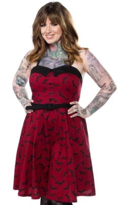 SOURPUSS LUNA BATS SPOOKSVILLE DRESS