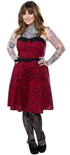 SOURPUSS LUNA BATS SPOOKSVILLE DRESS