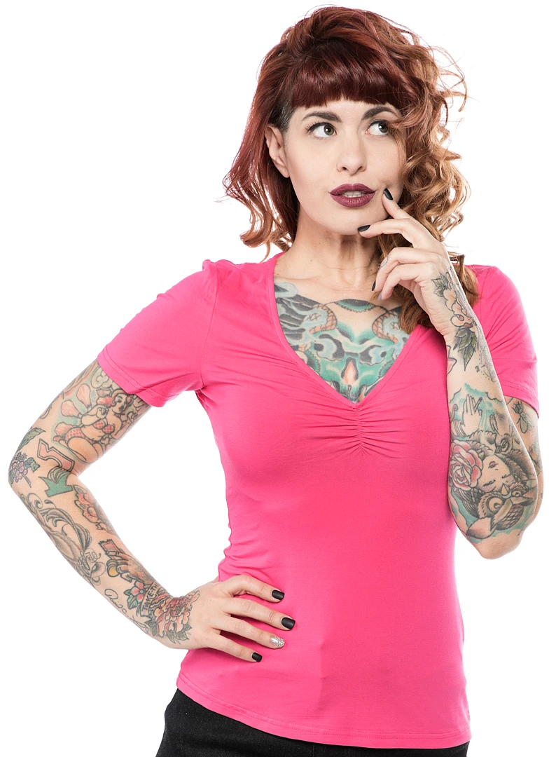 SOURPUSS RAMONA TOP MAGENTA 3 SOURPUSS RAMONA TOP MAGENTA