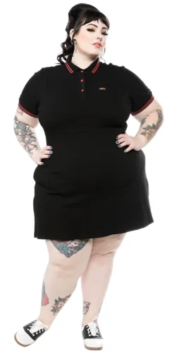 Shop Sour+Plus SOURPUSS RED ROSE POLO DRESS