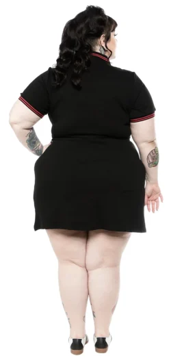 Shop Sour+Plus SOURPUSS RED ROSE POLO DRESS