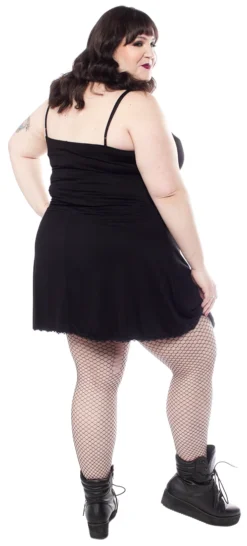 Back In Stock SOURPUSS SLIP DRESS BLACK