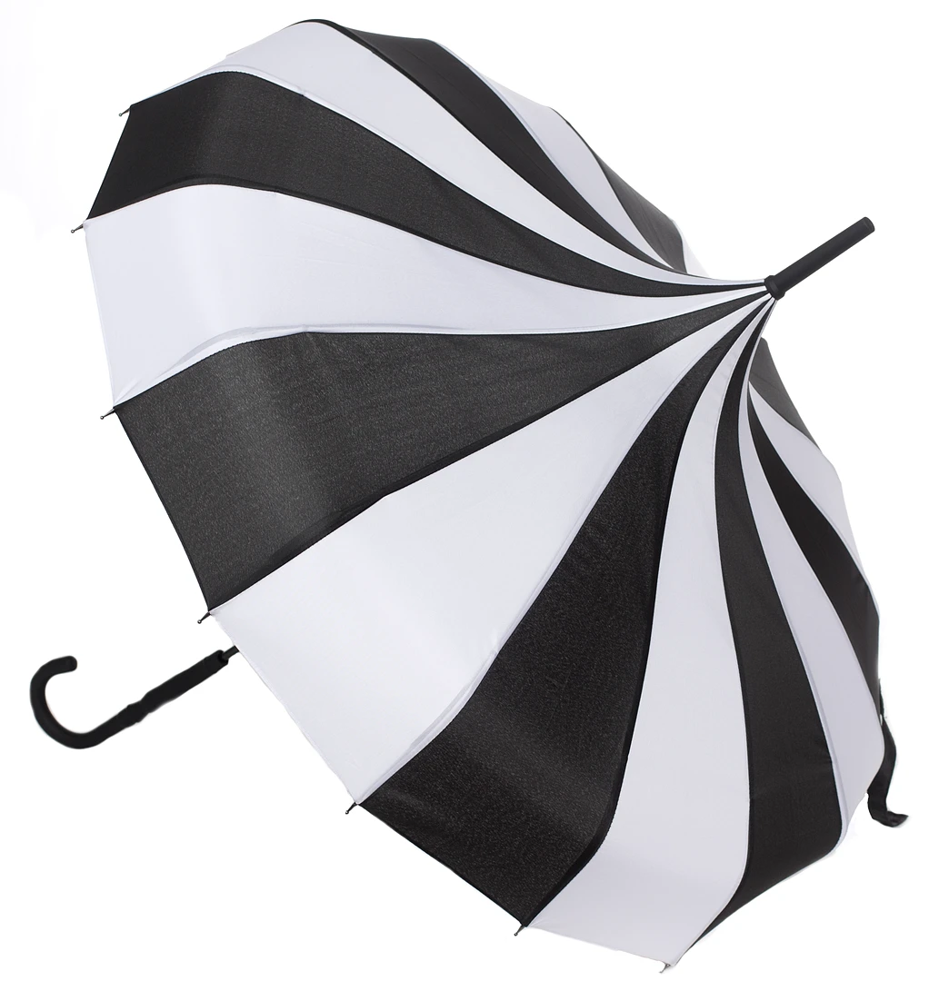 Ghouls Just Wanna Have Sun SOURPUSS PAGODA UMBRELLA BLACK/WHITE 3 Ghouls Just Wanna Have Sun SOURPUSS PAGODA UMBRELLA BLACK/WHITE