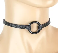 None SPELLMAN BLACK RING CHOKER