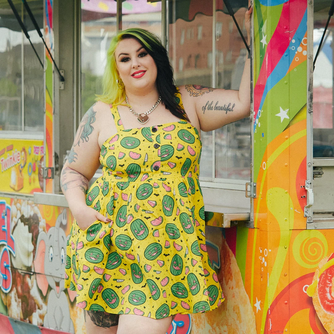 SOURPUSS SPOOKY MELONS GAUZY DRESS What's New 3 SOURPUSS SPOOKY MELONS GAUZY DRESS What's New