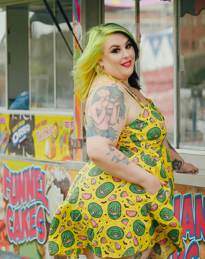 SOURPUSS SPOOKY MELONS GAUZY DRESS What's New 4 SOURPUSS SPOOKY MELONS GAUZY DRESS What's New