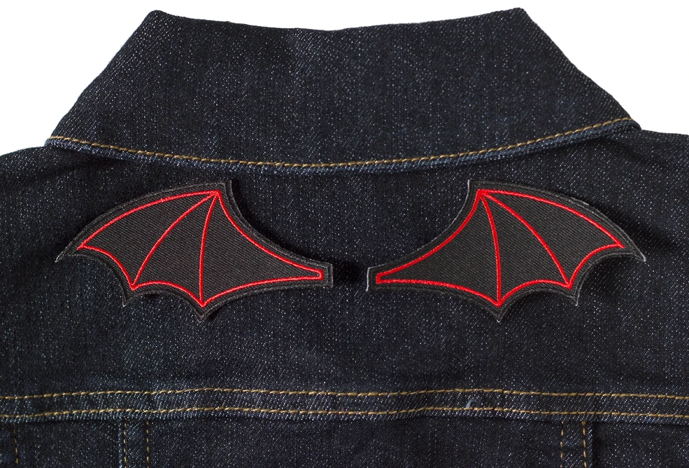 SOURPUSS BAT WINGS PATCH SET RED 4 SOURPUSS BAT WINGS PATCH SET RED