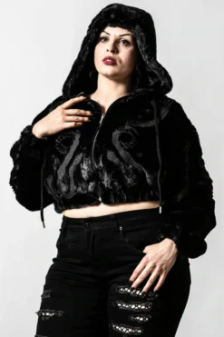 KILLSTAR STARCHILD FAUX FUR BOMBER JACKET Shop Sour+Plus