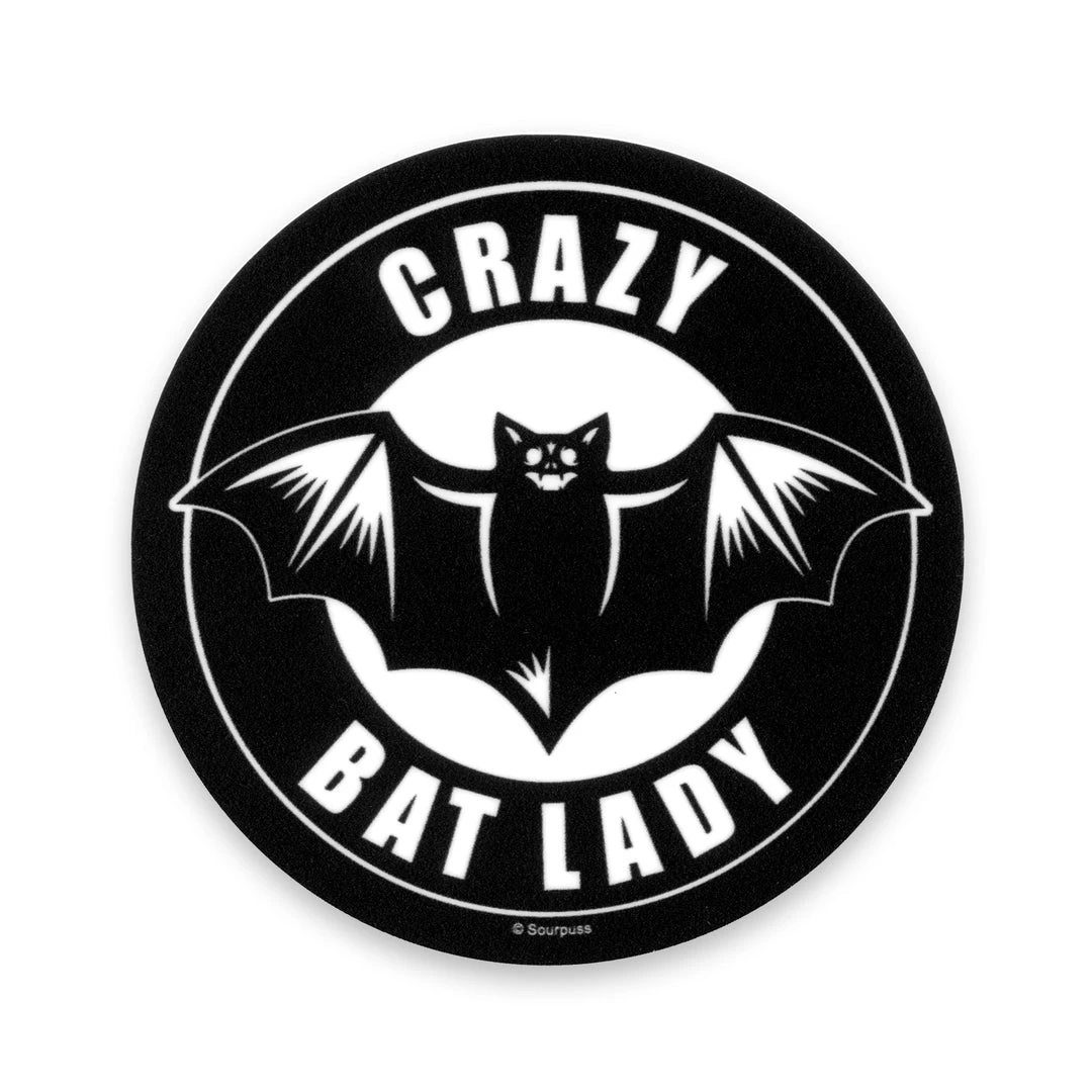 Back In Stock SOURPUSS CRAZY BAT LADY STICKER 3 Back In Stock SOURPUSS CRAZY BAT LADY STICKER