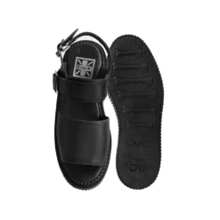 T.U.K. BLACK BRUSH-OFF STRATO SANDALS Footwear