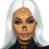None Holidays SUGAR SKULL FACE JEWELS GOLD