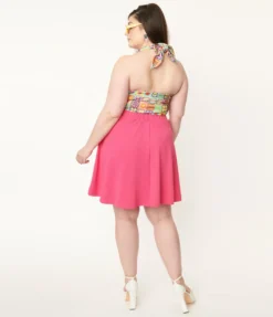 SMAK PARLOUR SWEET TALK FLARE SKIRT HOT PINK 13 SMAK PARLOUR SWEET TALK FLARE SKIRT HOT PINK