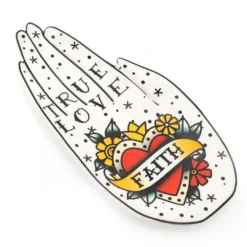 None Homewares TATTOO HAND TRINKET DISH HEART