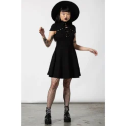 Shop Sour+Plus KILLSTAR TIED UP SKATER DRESS