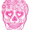 None BLACKBIRD LETTERPRESS TIL DEATH SUGAR SKULL GREETING CARD Lifestyle