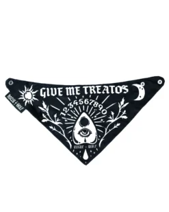 ROGUE + WOLF GIVE ME TREATOS OUIJA PET BANDANA Lifestyle 11 ROGUE + WOLF GIVE ME TREATOS OUIJA PET BANDANA Lifestyle