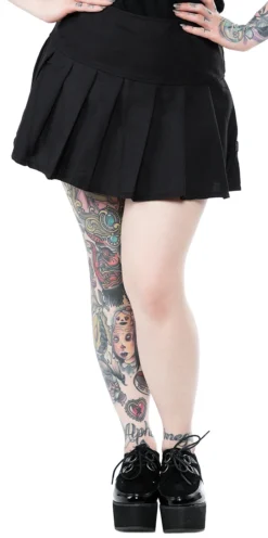 Tripp NYC TRIPP BLACK PLEATED WOVEN SKIRT