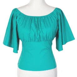 OBLONG BOX SHOP VICTORIA TOP TURQUOISE Shop Sour+Plus