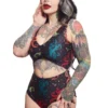 SOURPUSS UNDER THE SEA MONOKINI Ghouls Just Wanna Have Sun
