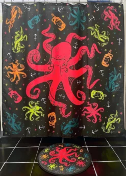 SOURPUSS UNDER THE SEA SHOWER CURTAIN Haunted Homewares