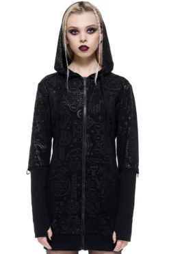 Shop Sour+Plus KILLSTAR UNHOLY SABBATH LONGLINE HOODIE