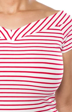 Shop Sour+Plus UNIQUE VINTAGE DEENA TOP RED/WHT 9 Shop Sour+Plus UNIQUE VINTAGE DEENA TOP RED/WHT