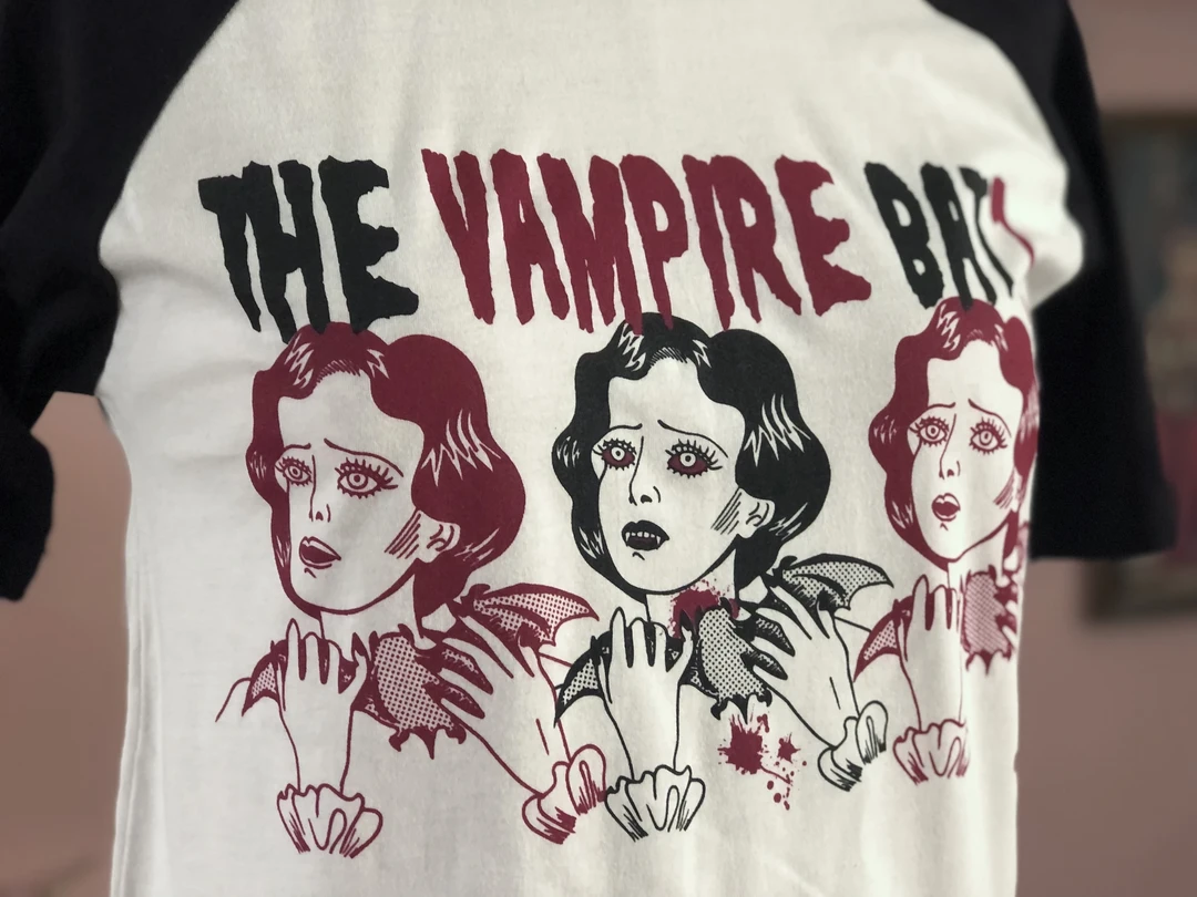 Apparel MISS LADYBUG THE VAMPIRE BAT RAGLAN UNISEX TEE 4 Apparel MISS LADYBUG THE VAMPIRE BAT RAGLAN UNISEX TEE