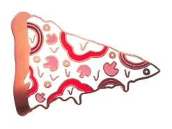 None BOSS DOTTY PAPER CO. VEGGIE PIZZA ENAMEL PIN Accessories