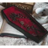 LIVELY GHOSTS VELVET COFFIN TRINKET TRAY RED What's New