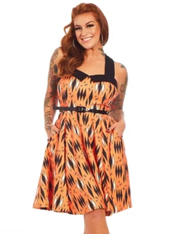 SOURPUSS DIAMONDS VERONICA DRESS ORANGE Shop Sour+Plus