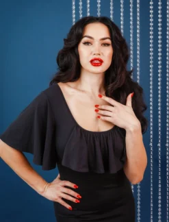 Shop Sour+Plus WAX POETIC DUCHESS DRESS BLACK