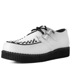 Footwear T.U.K. WHITE TUKSKIN VIVA II LOW CREEPERS