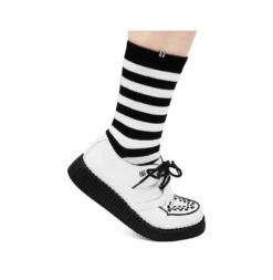 Footwear T.U.K. WHITE TUKSKIN VIVA II LOW CREEPERS