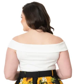 UNIQUE VINTAGE WHITE MARASCHINO TOP Shop Sour+Plus