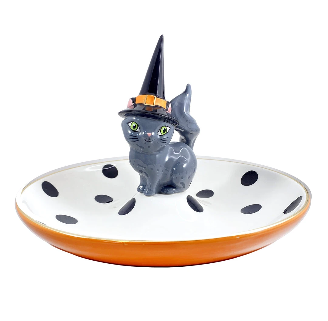 None WITCH CAT CERAMIC PARTY PLATE Homewares 3 None WITCH CAT CERAMIC PARTY PLATE Homewares