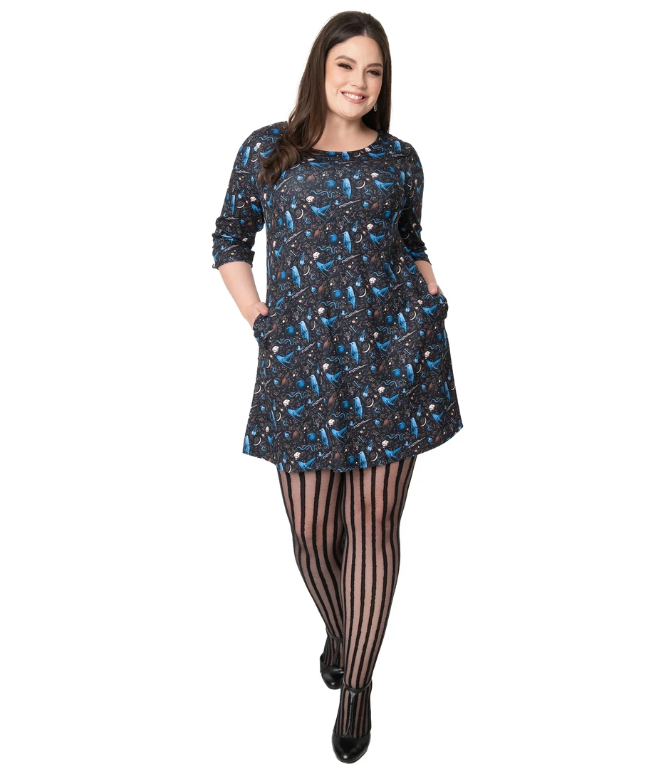 SMAK PARLOUR WITCHY THINGS COSMIC SHIFT DRESS 4 SMAK PARLOUR WITCHY THINGS COSMIC SHIFT DRESS