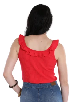 HELL BUNNY YOLANDA TOP RED Shop Sour+Plus