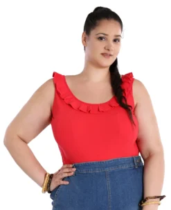 HELL BUNNY YOLANDA TOP RED Shop Sour+Plus